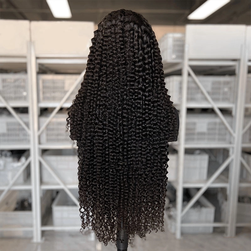 32inch Long Hair 13x6 Lace Frontal Wig Natural Color Deep Curly Wigs